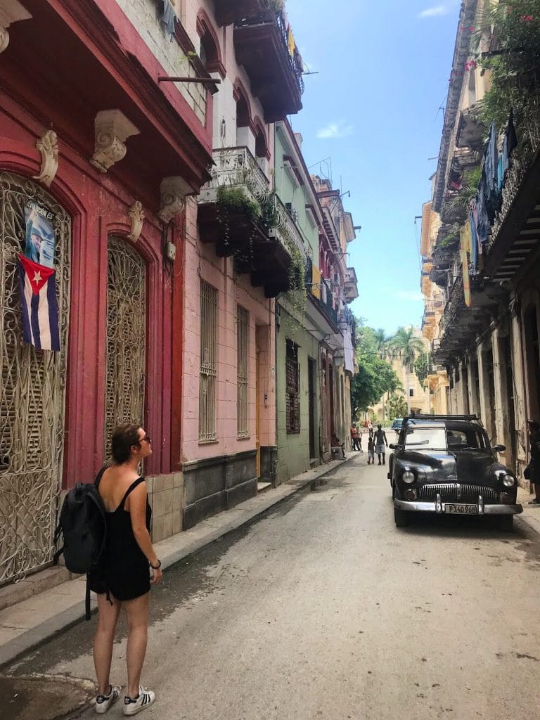 Rue colorée de La Havane