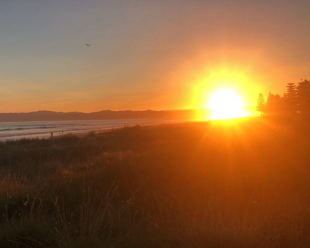 Que faire ile du Nord Nouvelle-Zélande : Sunset à Gisborne