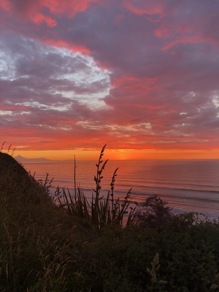 Que faire ile du Nord Nouvelle-Zélande : Sunset sur le Taranaki