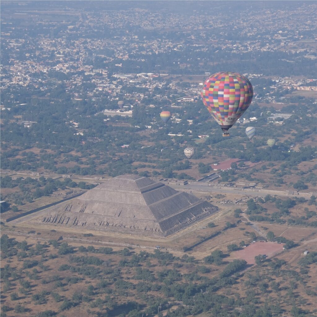 Que faire dans la région de Mexico : Vue depuis la montgolfière