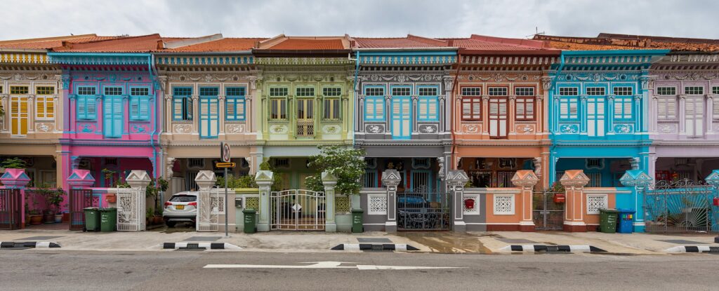 Que faire à Singapour : Les maisons colorées à Katong